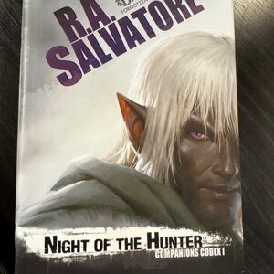 R.A. Salvatore Book - Night of the Hunter Hardcover Dust Jacket